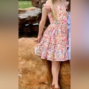 Rare Editions Multicolor Floral Dress with Bow….Absolutely adorable for Easter